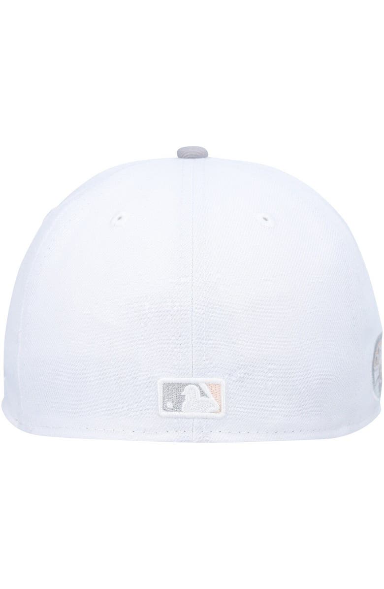 New Era Men's New Era White/Gray Colorado Rockies 2007 World Series Side Patch Undervisor 59FIFTY Fitted Hat, Alternate, color, White