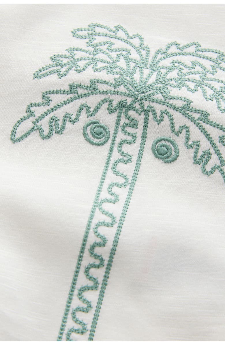 NEXT Kids' Embroidered T-Shirt & Shorts Set, Alternate, color, Neutral