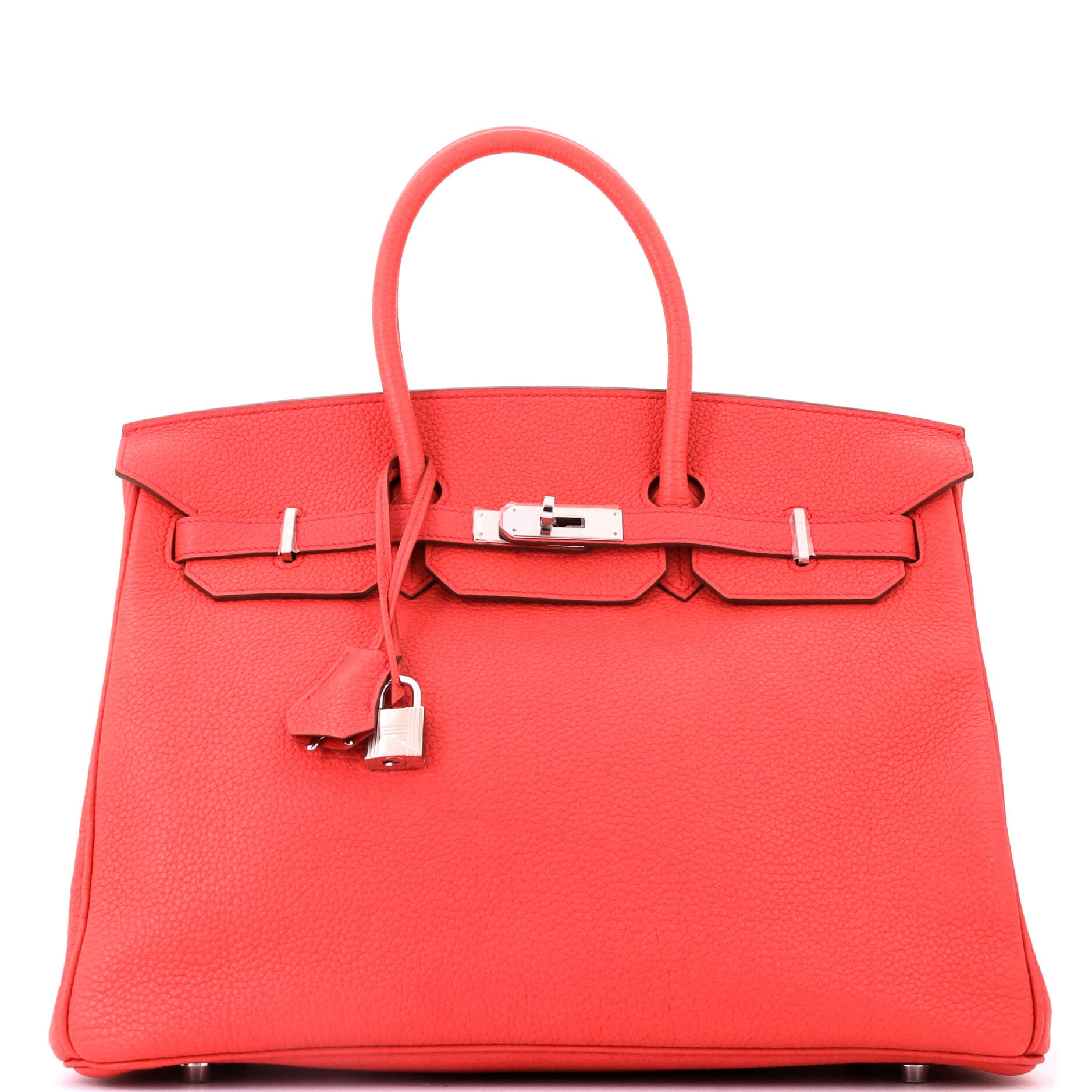 Birkin Handbag Pink Togo with Palladium Hardware 35, Main, color, Bougainvillier