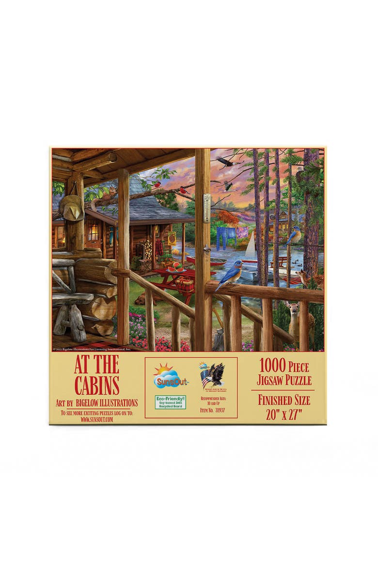 Sunsout At The Cabins 1000 piece Jigsaw Puzzle for Adults, Alternate, color, Multicolor