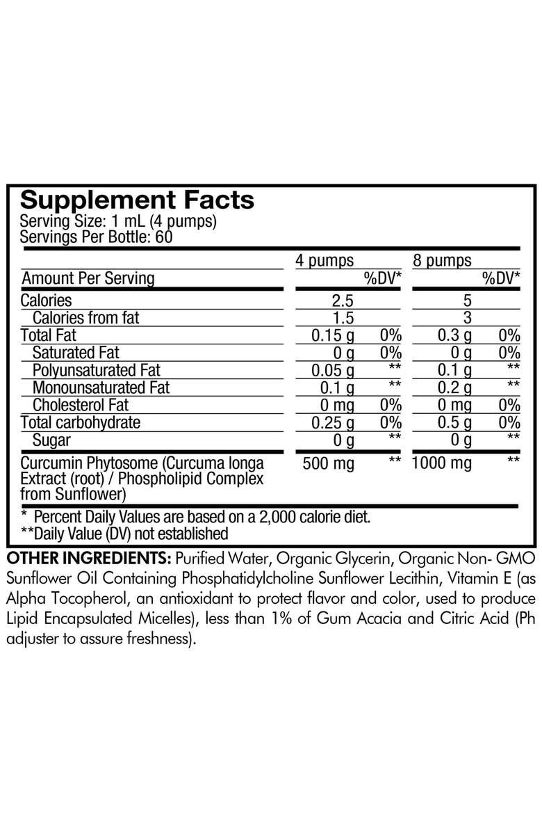 Codeage Liposomal Curcumin Phytosome Liquid Supplement, Alternate, color,