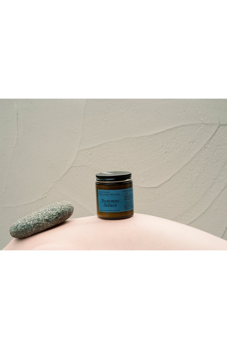 Summer Solace Tallow Sacred Scents Spiritual Tallow Balm - Regenerative Tallow, Alternate, color, Dark Blue Jar