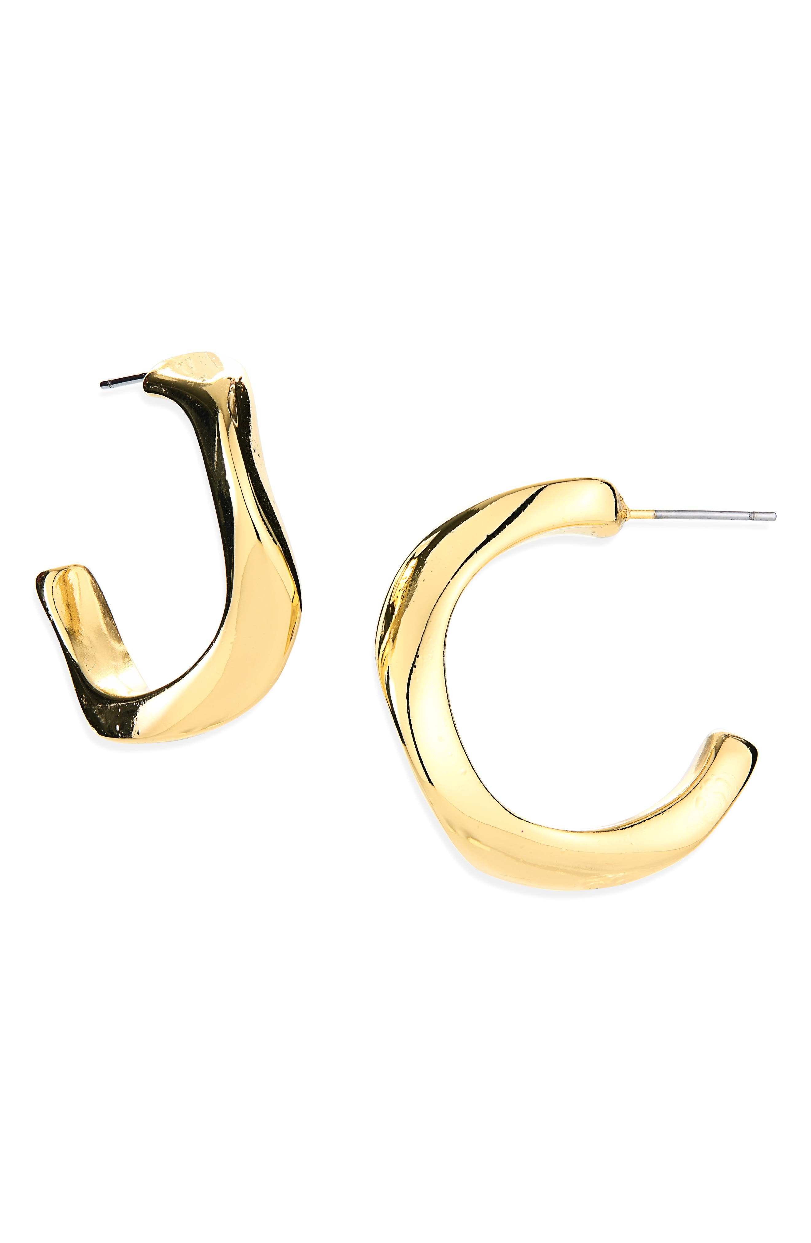 Wavy Hoop Earrings