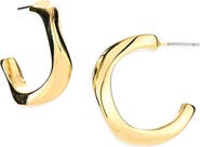 Panacea Wavy Hoop Earrings