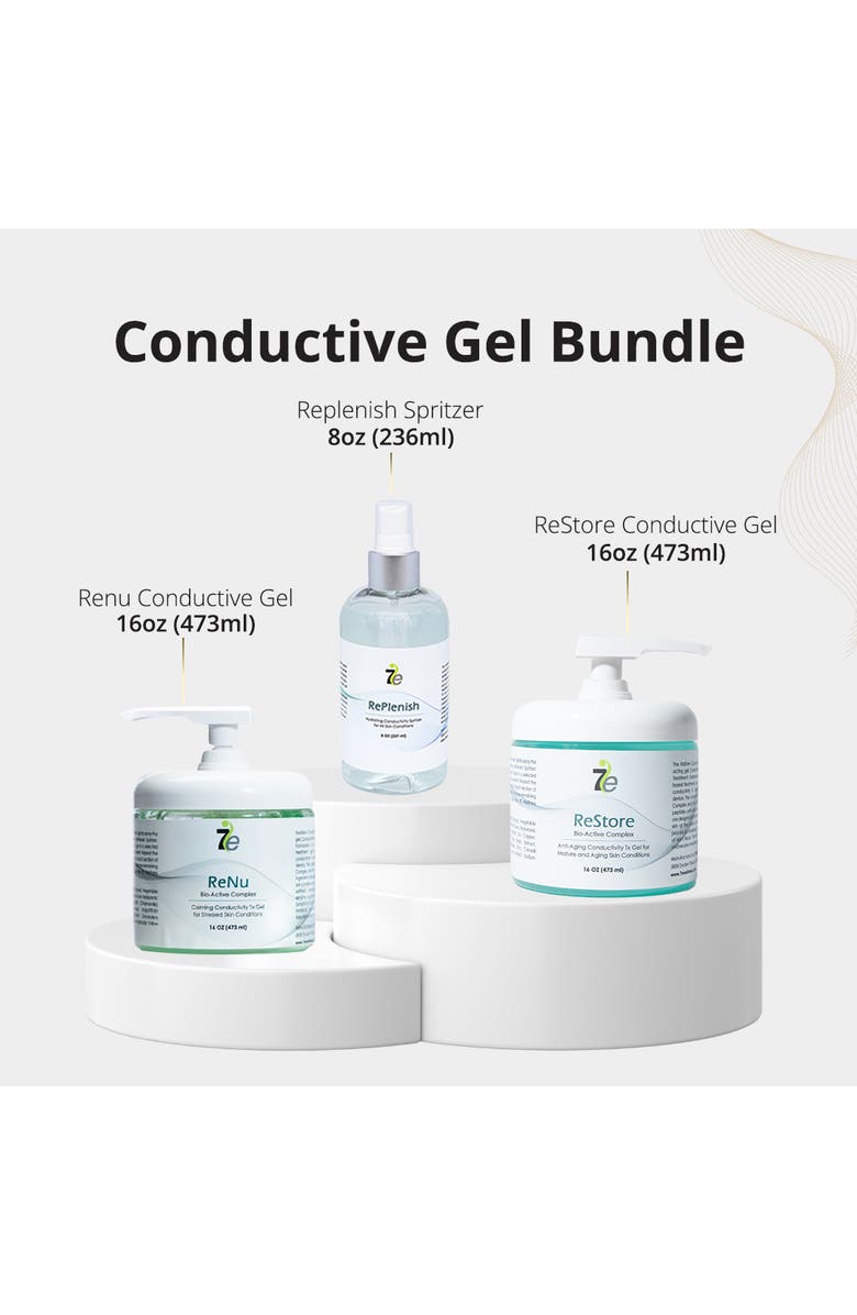 7e Wellness Microcurrent Conductivity Gel Bundle for Aging & Stressed Skin, Alternate, color, NO COLOR
