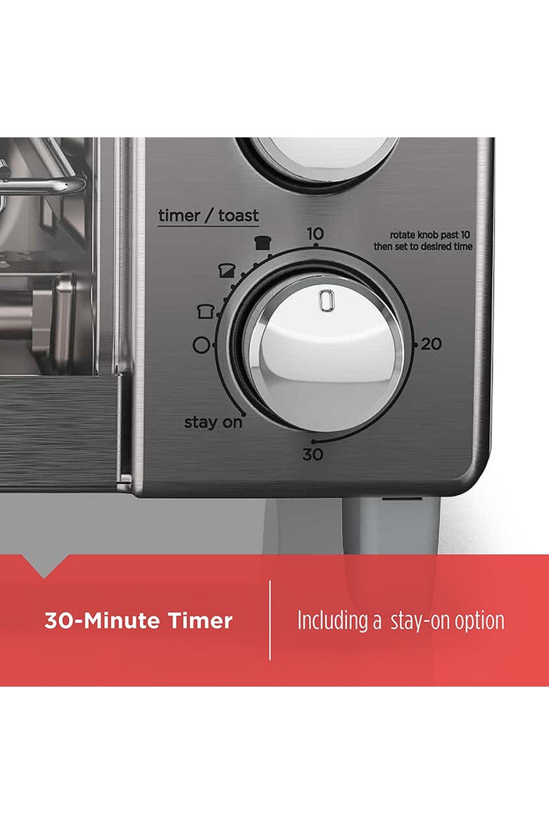 Convection 4 Slice Toaster Oven in Stainless Steel, Alternate, color, Silver