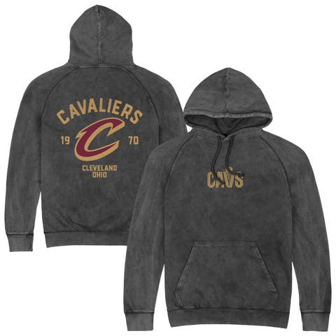 Men's Stadium Essentials  Charcoal Cleveland Cavaliers Get Back Oversized Vintage Raglan Pullover Hoodie