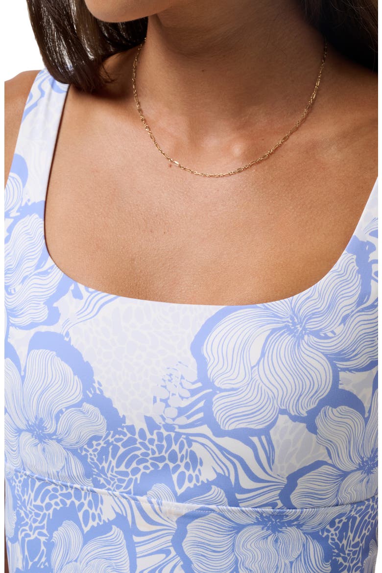Moveknit Floral Crop Tank, Alternate, color, CORNFLOWER BLUE MULTI
