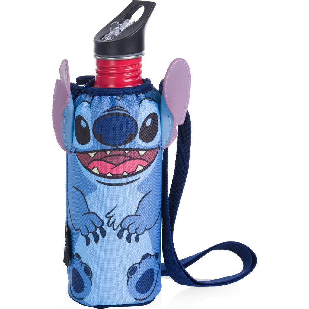 Picnic Time X Disney® Lilo & Stitch Stainless Steel Water Bottle & Cooler Sling In Blue