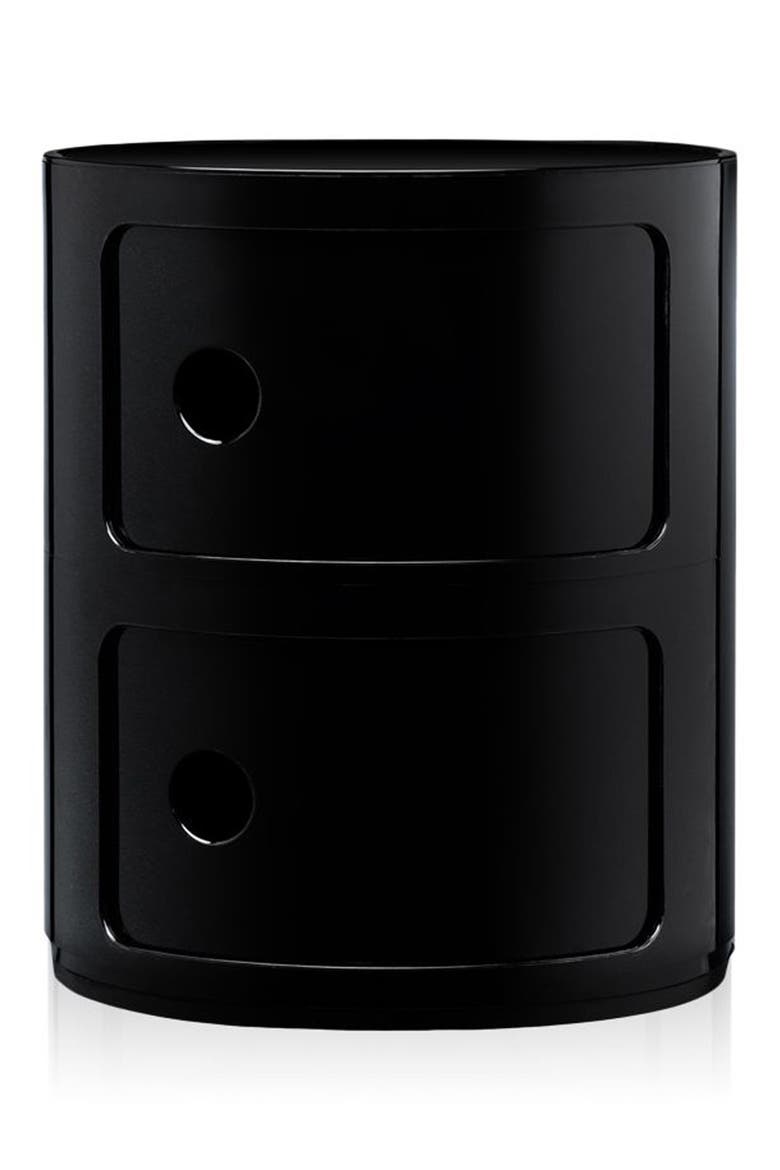 Componibili Smile 2-Level Drawers, Main, color, BLACK