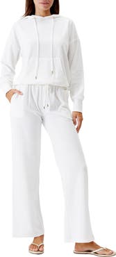 Melissa Odabash Nora Drop Shoulder French Terry Cover-Up Hoodie