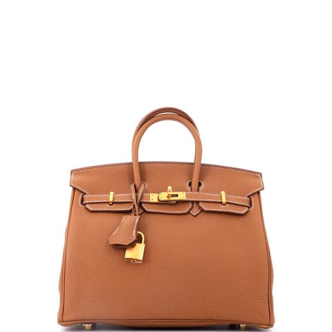 Birkin Handbag Brown Togo with Gold Hardware 25
