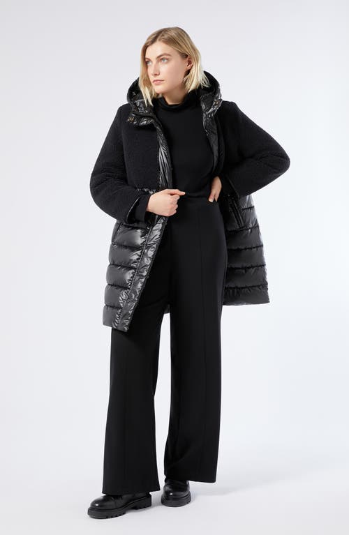 Marina Rinaldi Tirreno Turtleneck Jersey Top In Black