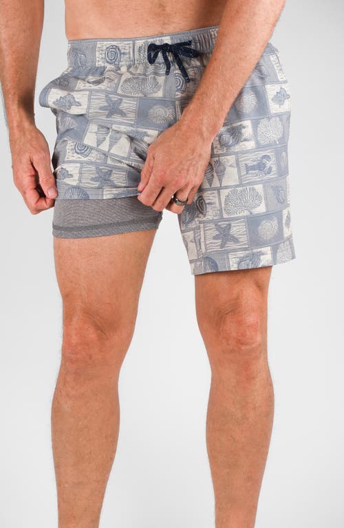 Tailor Vintage Hybrid 4-way Stretch Swim Shorts In Blue