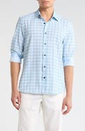 CONSTRUCT Slim Fit Plaid Stretch Button-Up Shirt