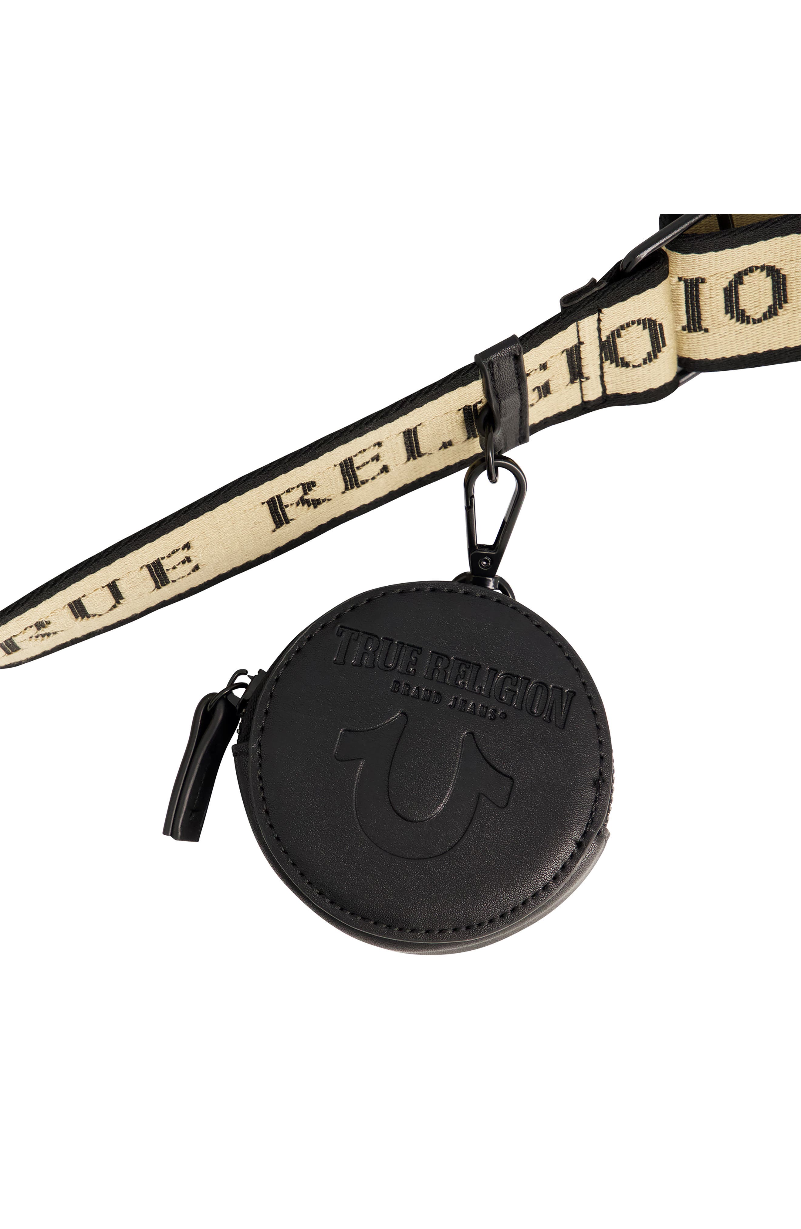 True Religion Horseshoe Shoulder Bag, Alternate, color, Black
