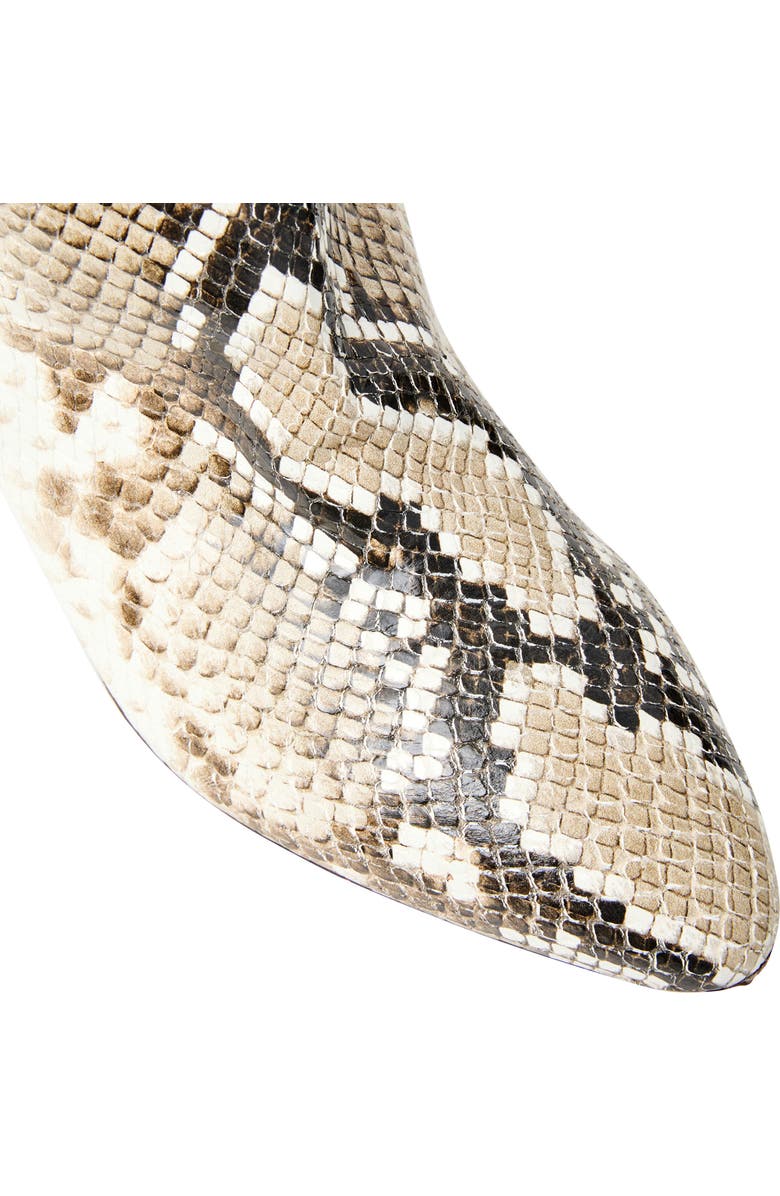 Bruno Magli Mandriana Kitten Heel Bootie, Alternate, color, Black/ White Snake