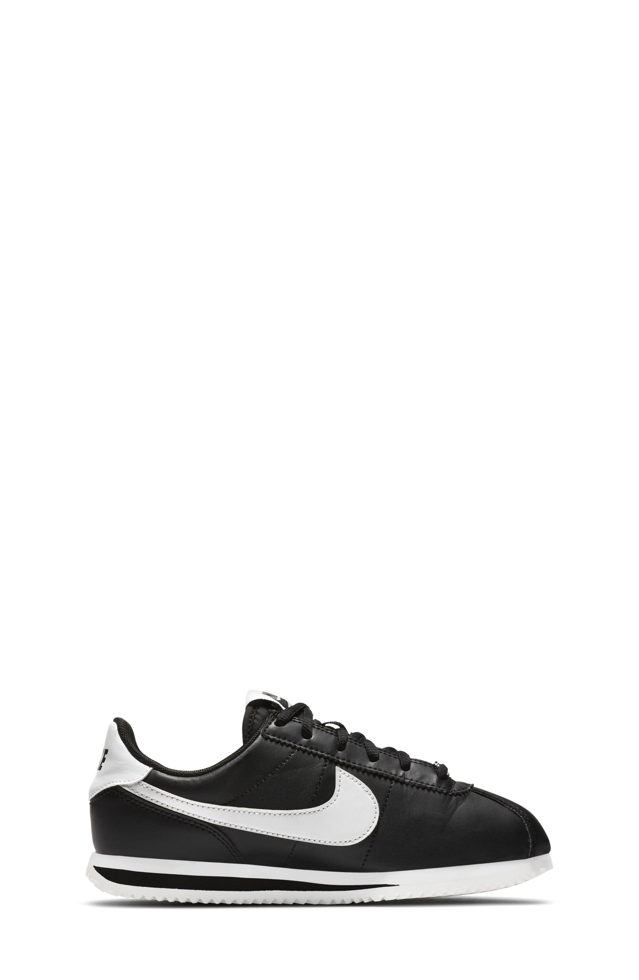Kids' Cortez Basic SL Sneaker, Alternate, color, BLACK/ WHITE