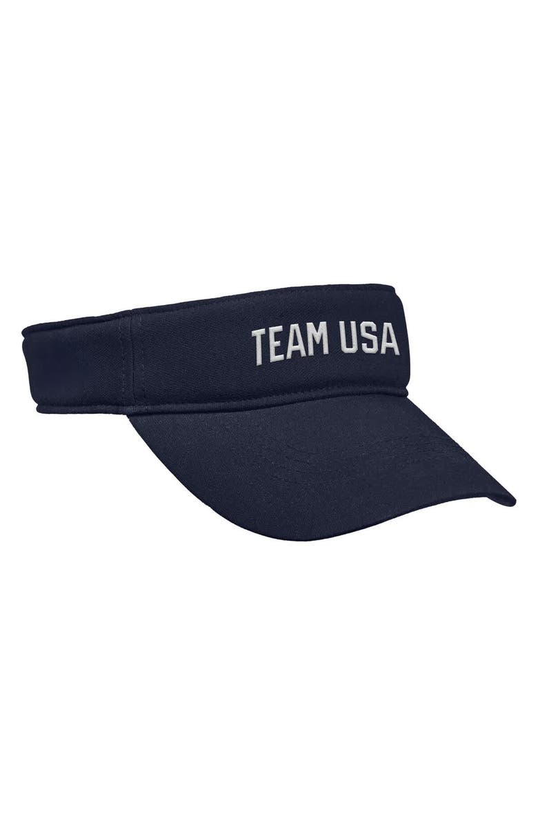 Nike Men's Nike Navy Team USA Ace Performance Adjustable Visor, Alternate, color, Navy