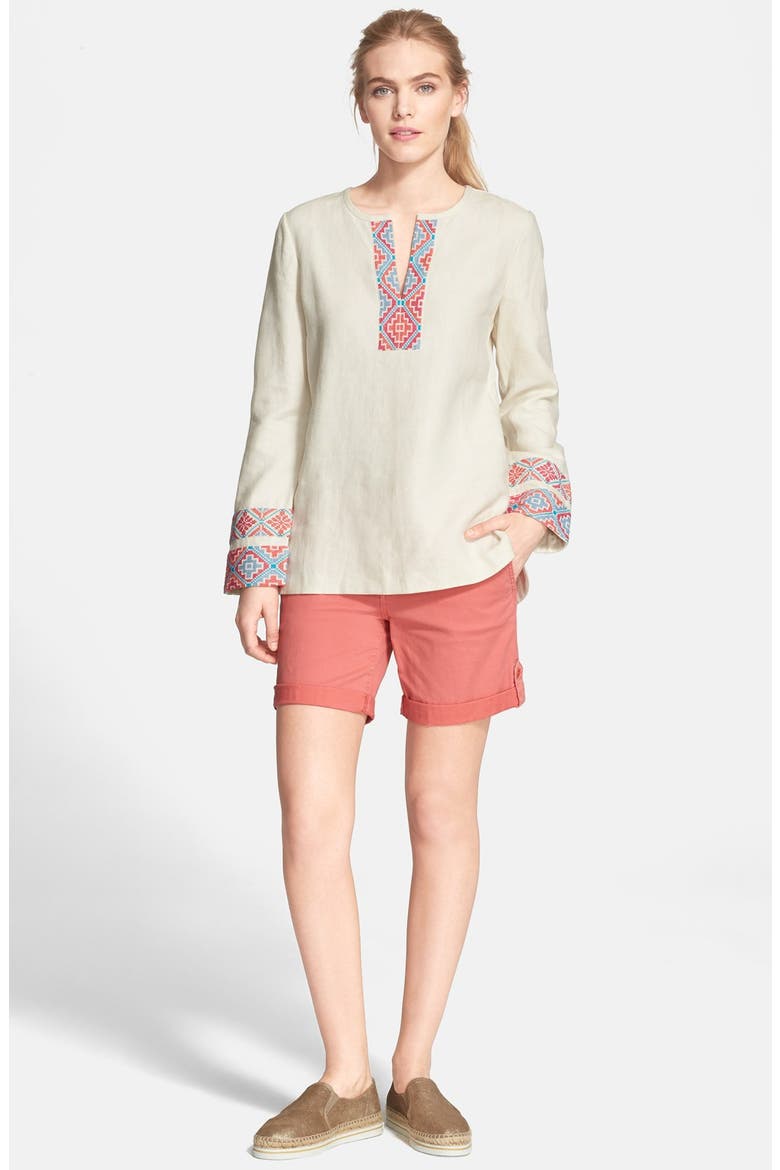 Piece & Co. and Tory Burch 'McKenna' Tunic (Nordstrom Exclusive), Alternate, color, IVORY MULTI