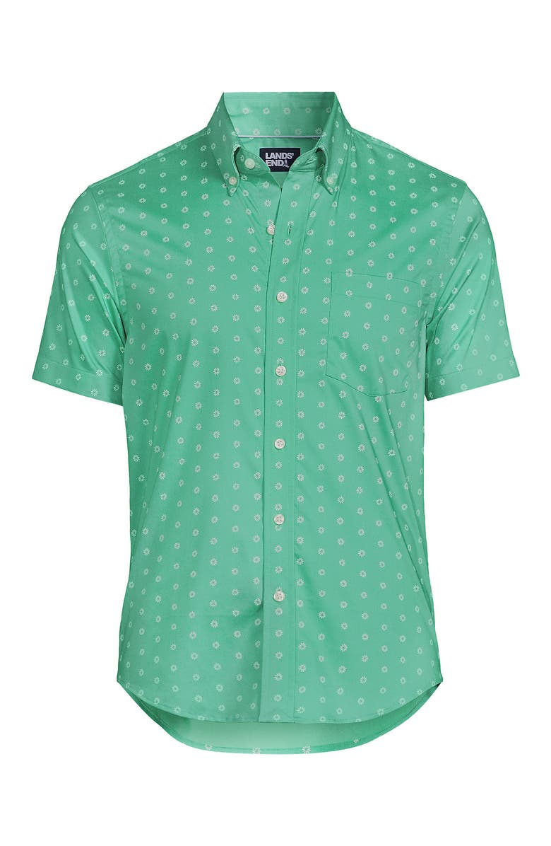 Lands' End Traditional Fit Short Sleeve Travel Kit Shirt, Alternate, color, 