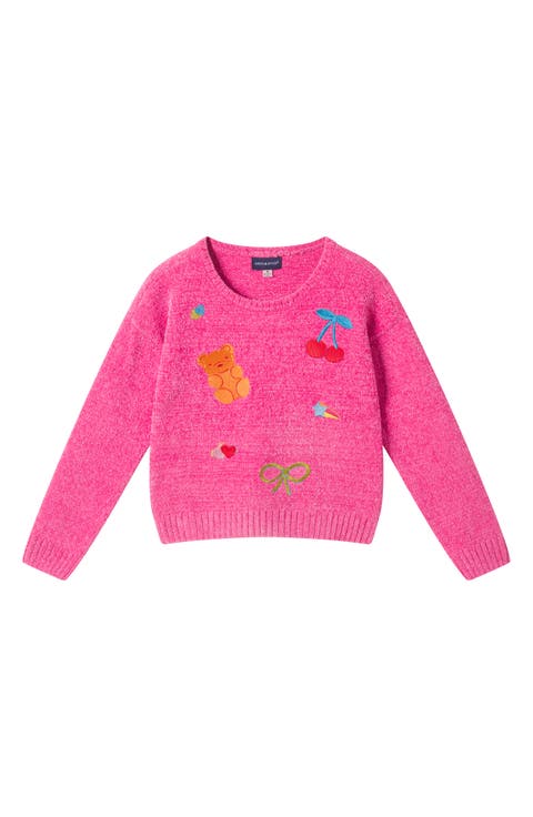 Kids' Embroidered Chenille Sweater