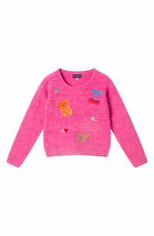 Kids' Embroidered Chenille Sweater