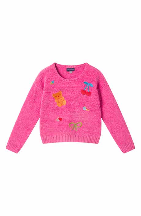 Kids' Embroidered Chenille Sweater