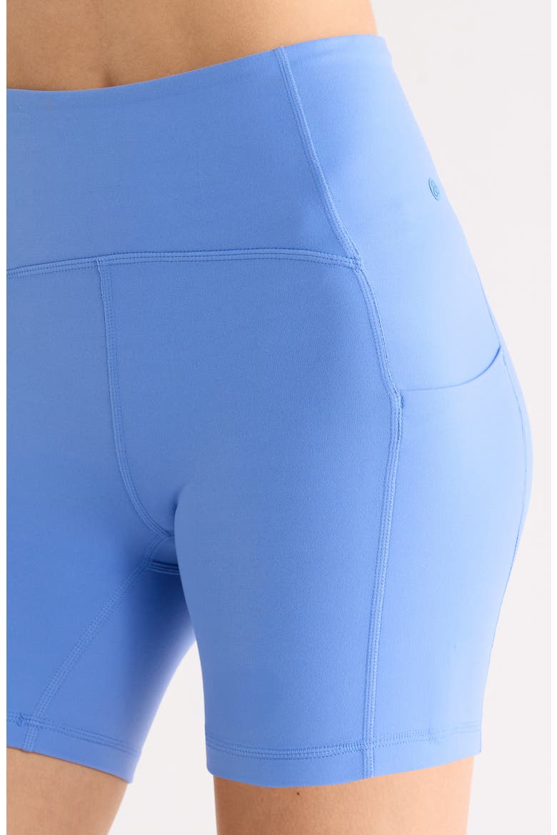 Studio Luxe Pocket Bike Shorts, Alternate, color, BLUE AZURITE