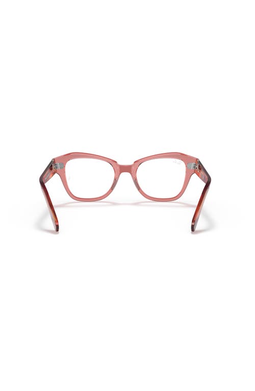 Ray Ban Ray-ban 48mm Irregular Optical Glasses In Pink