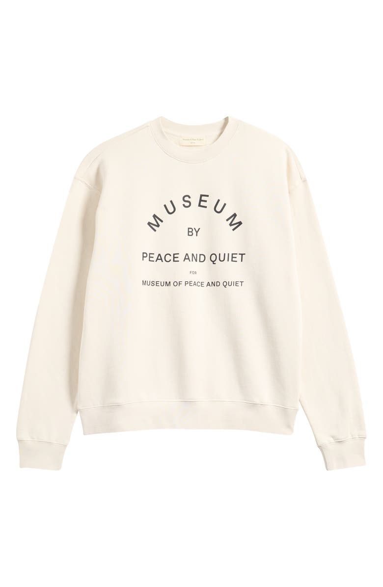 Museum of Peace & Quiet Logo Sweatshirt, Alternate, color, Bone