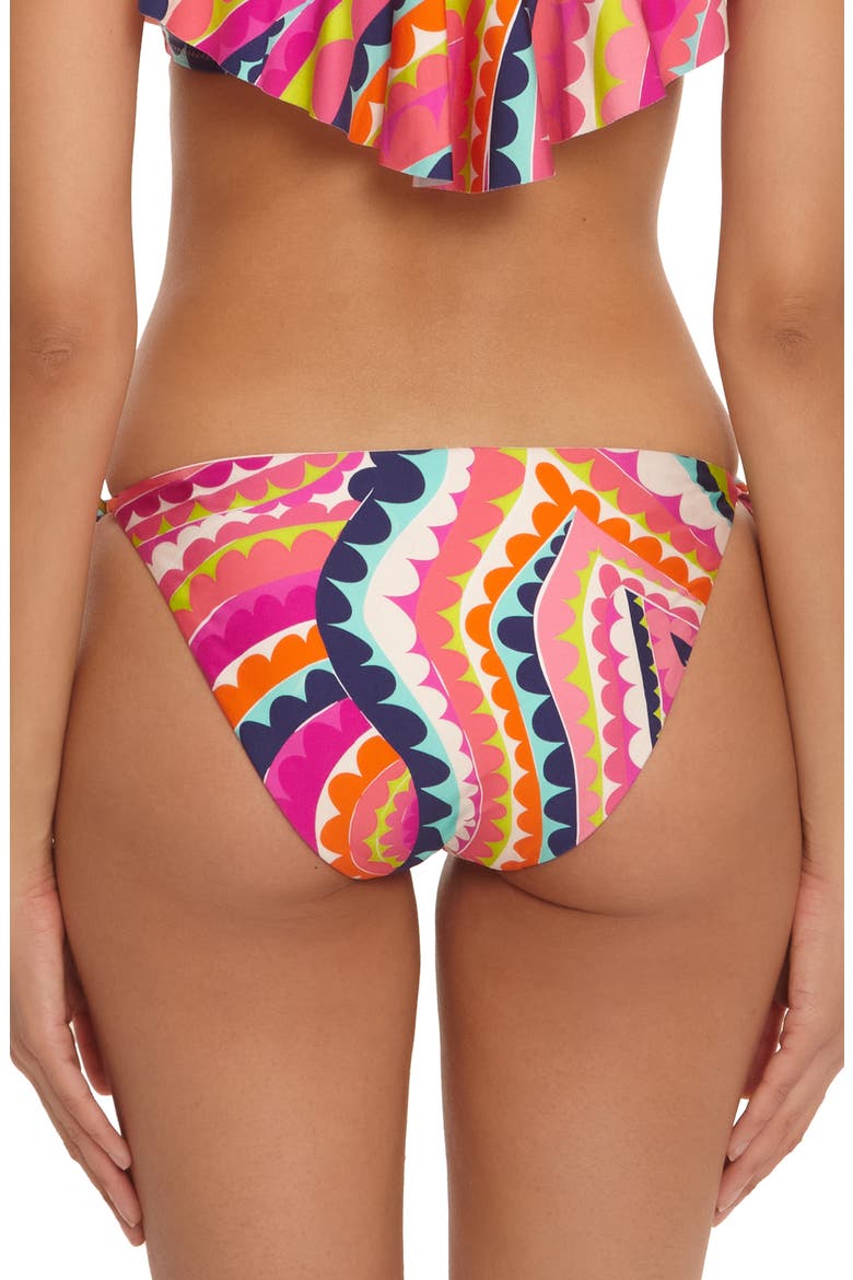 Aphrodite Tie Side Bikini Bottoms, Alternate, color, PINK MULTI