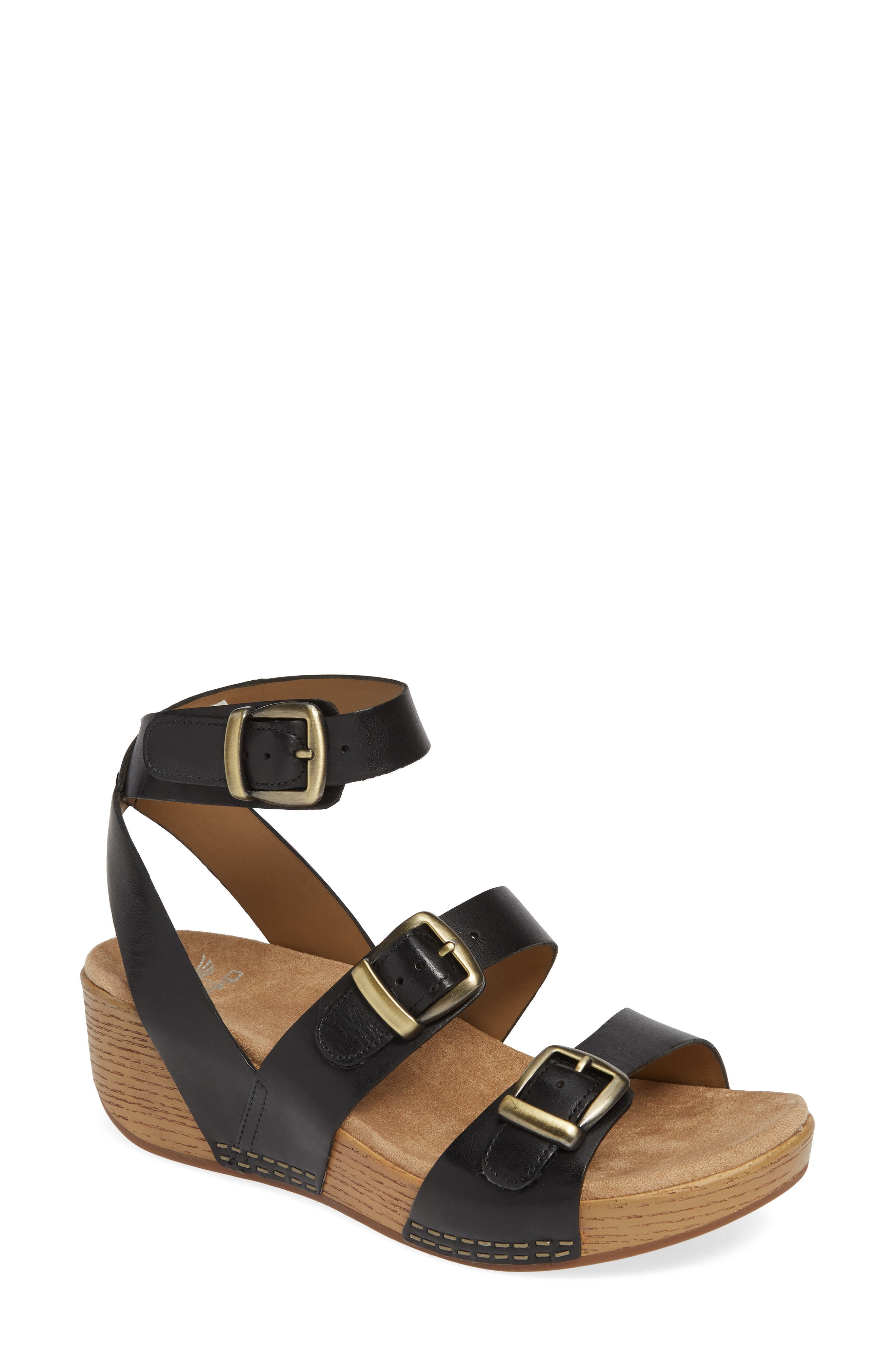 Dansko Lou Ankle Strap Sandal, Main, color, 