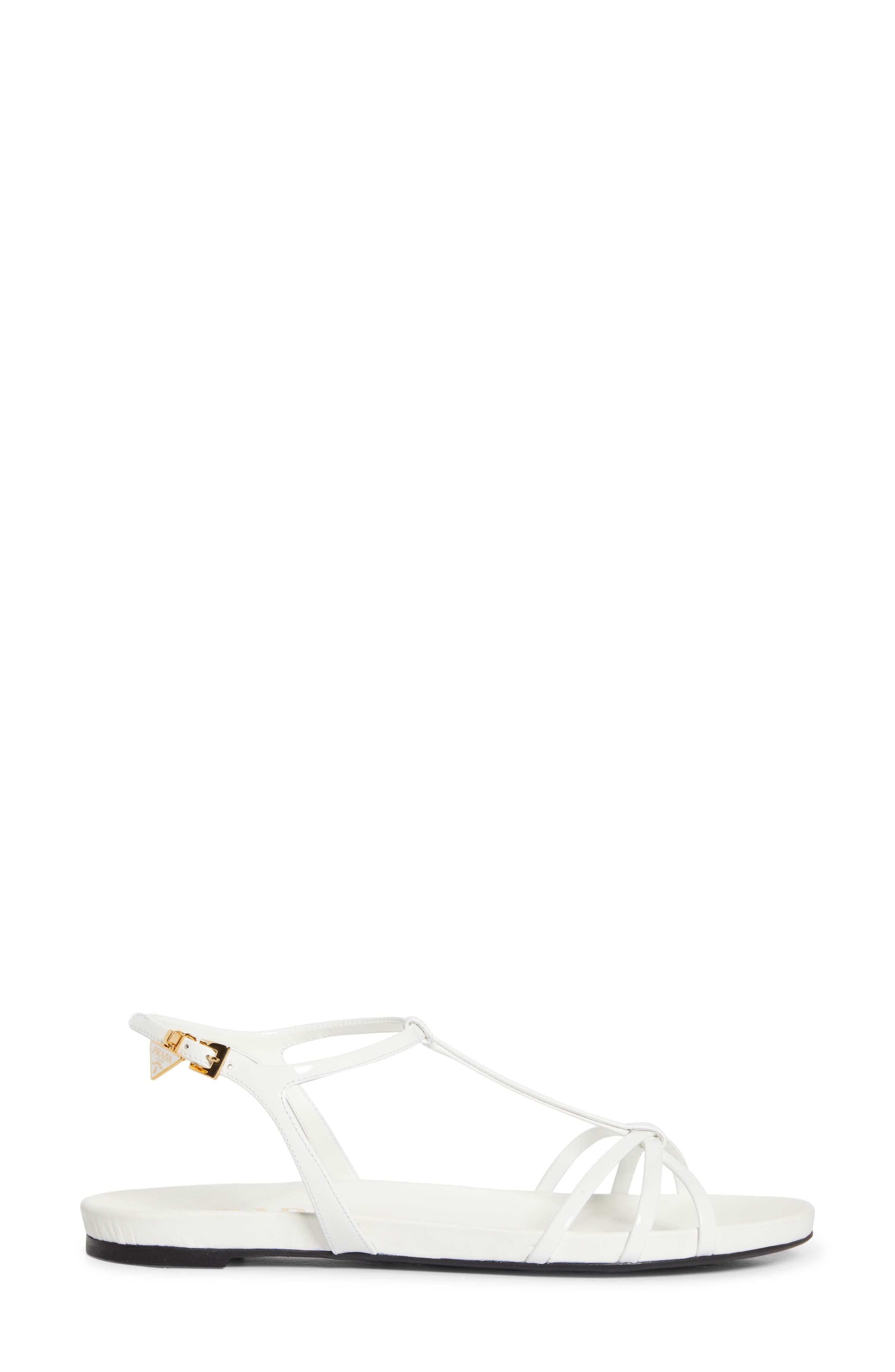 Cage Strap Sandal, Alternate, color, WHITE