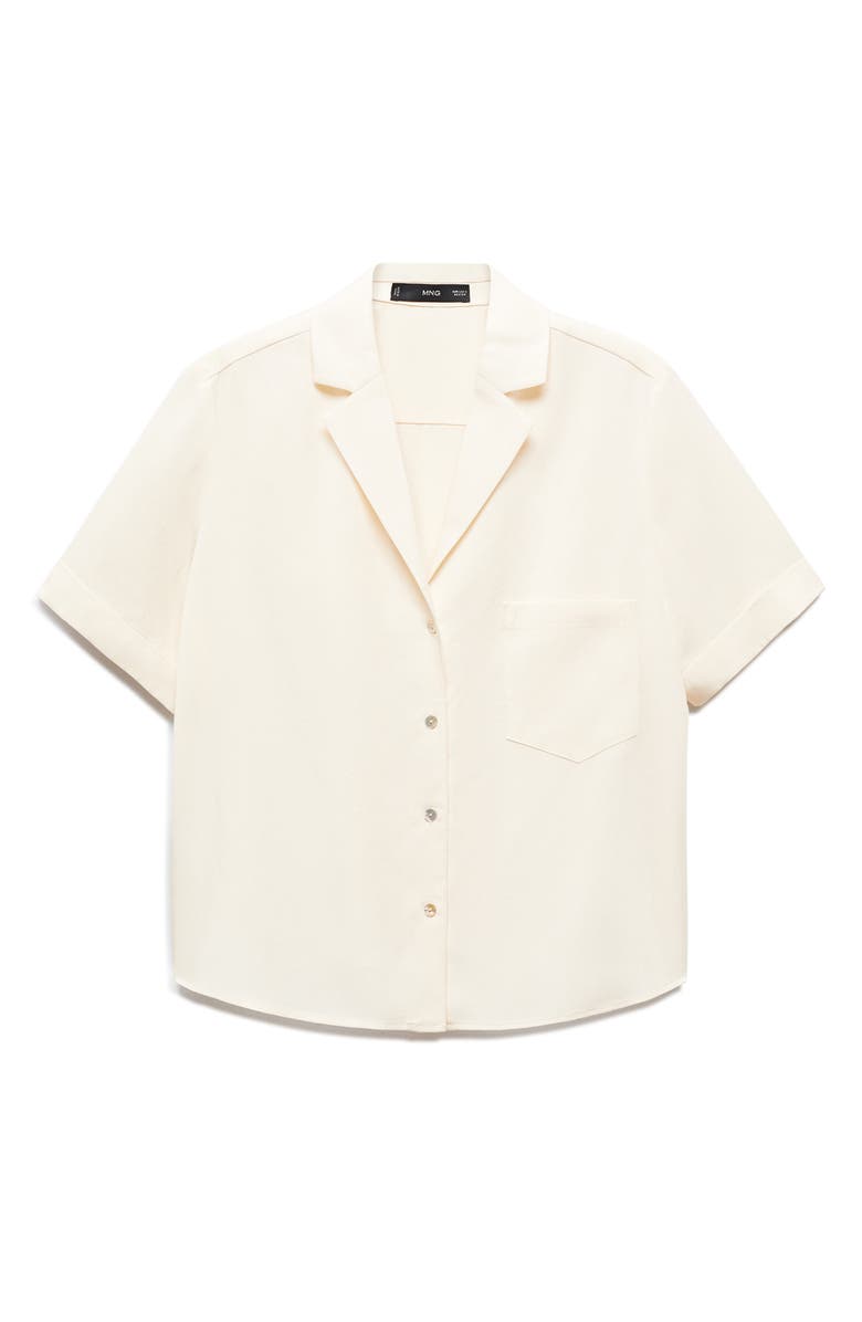 MANGO Moma Camp Shirt, Alternate, color, 