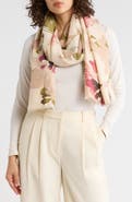 Vince Camuto Inky Floral Supersoft Wrap Scarf