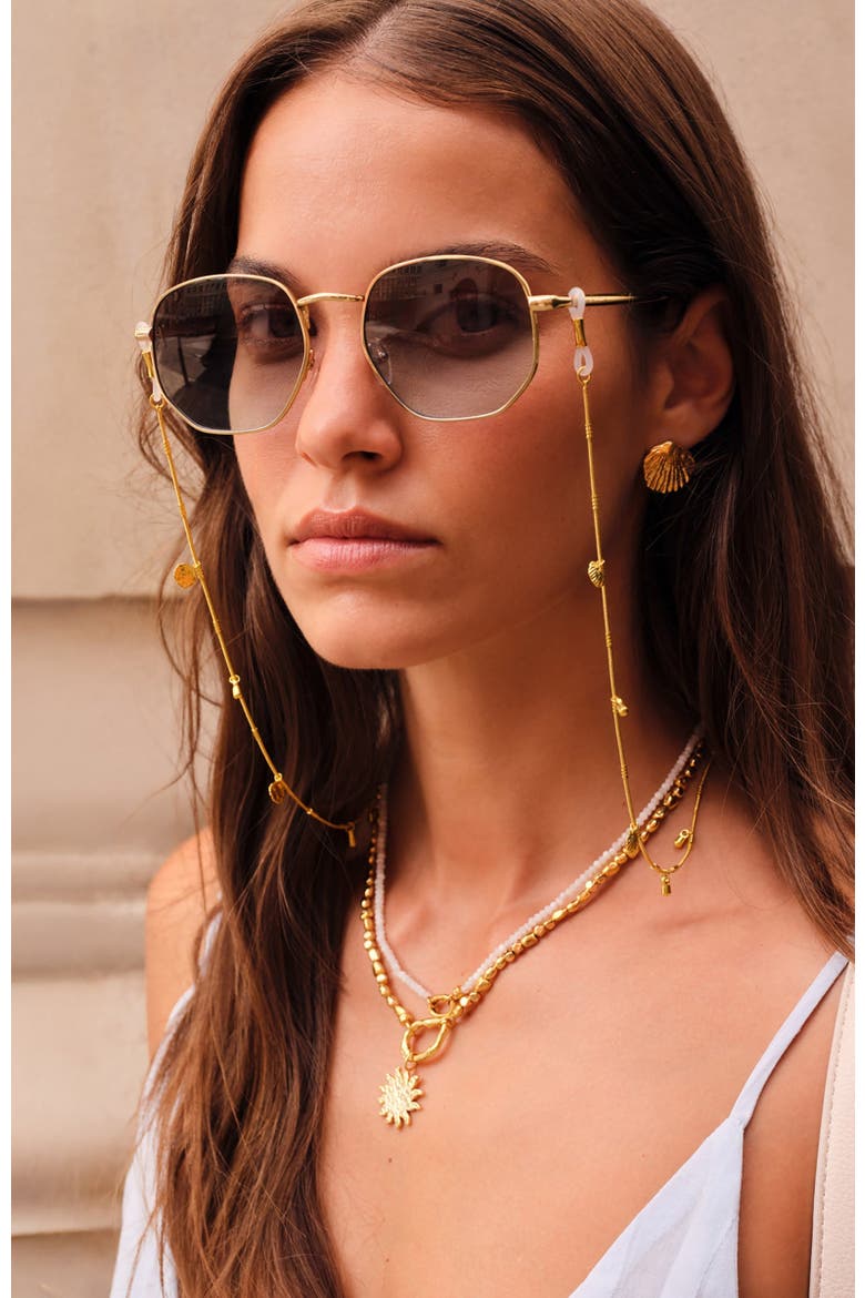 Cochellia Sunglasses Chain, Alternate, color, Gold Coated