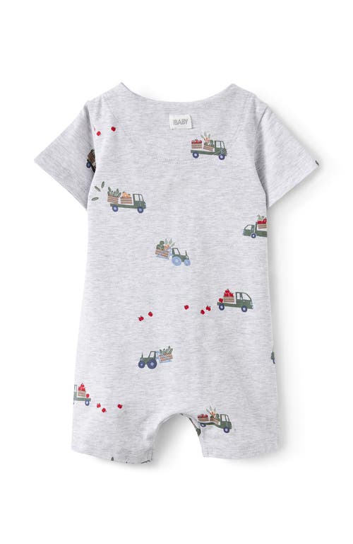 Cotton On Kids The Billie Short Sleeve Zip Romper In Cloud Marle Farmer S Market
