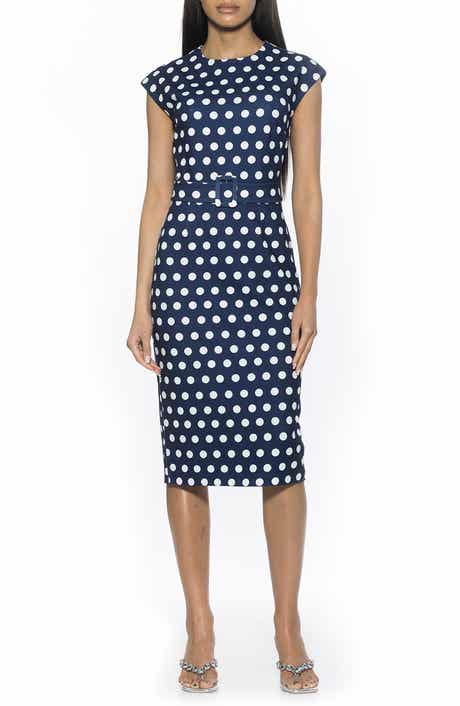 Alexia Admor Cap Sleeve Belted Sheath Dress