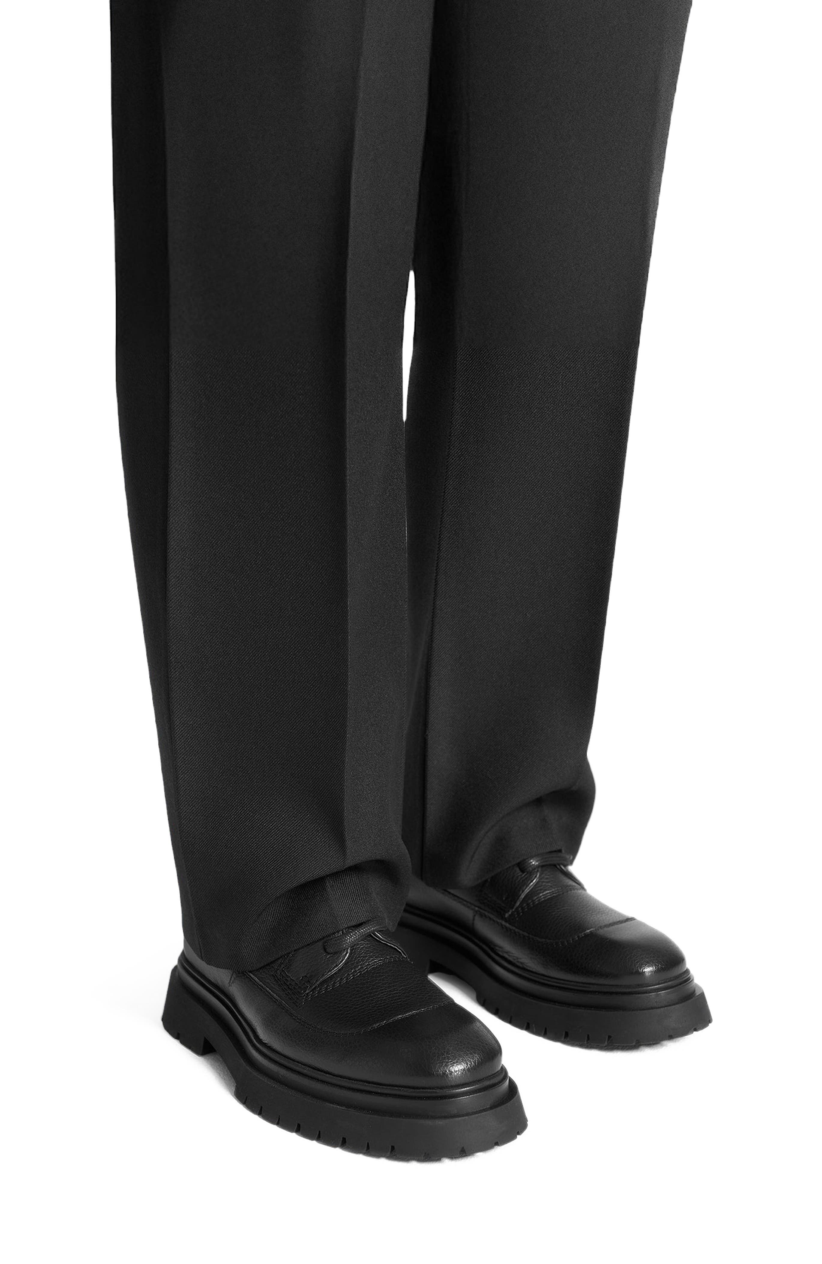 Manière De Voir Rennes Pebbled Leather Derby Shoe, Alternate, color, 