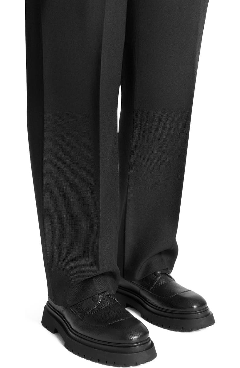 Manière De Voir Rennes Pebbled Leather Derby Shoe, Alternate, color,