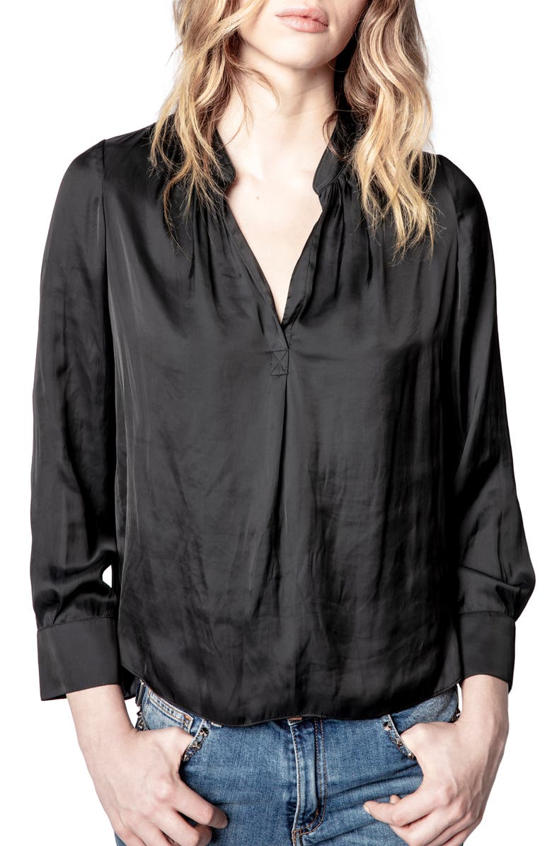 Zadig & Voltaire Tink Blouse, Main, color, 