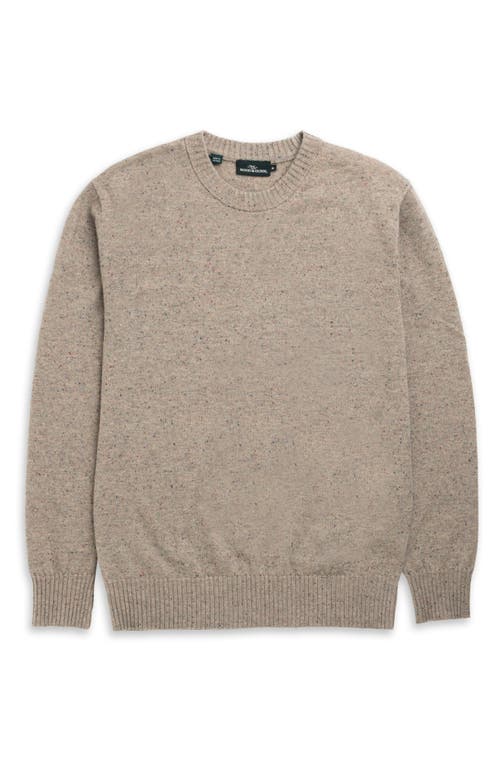 Rodd & Gunn Stewart Island Wool & Cahsmere Crewneck Sweater In Neutral