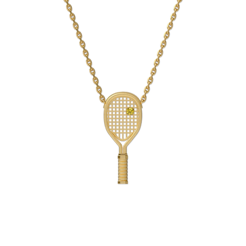 The Tennis Necklace, Yellow Diamond