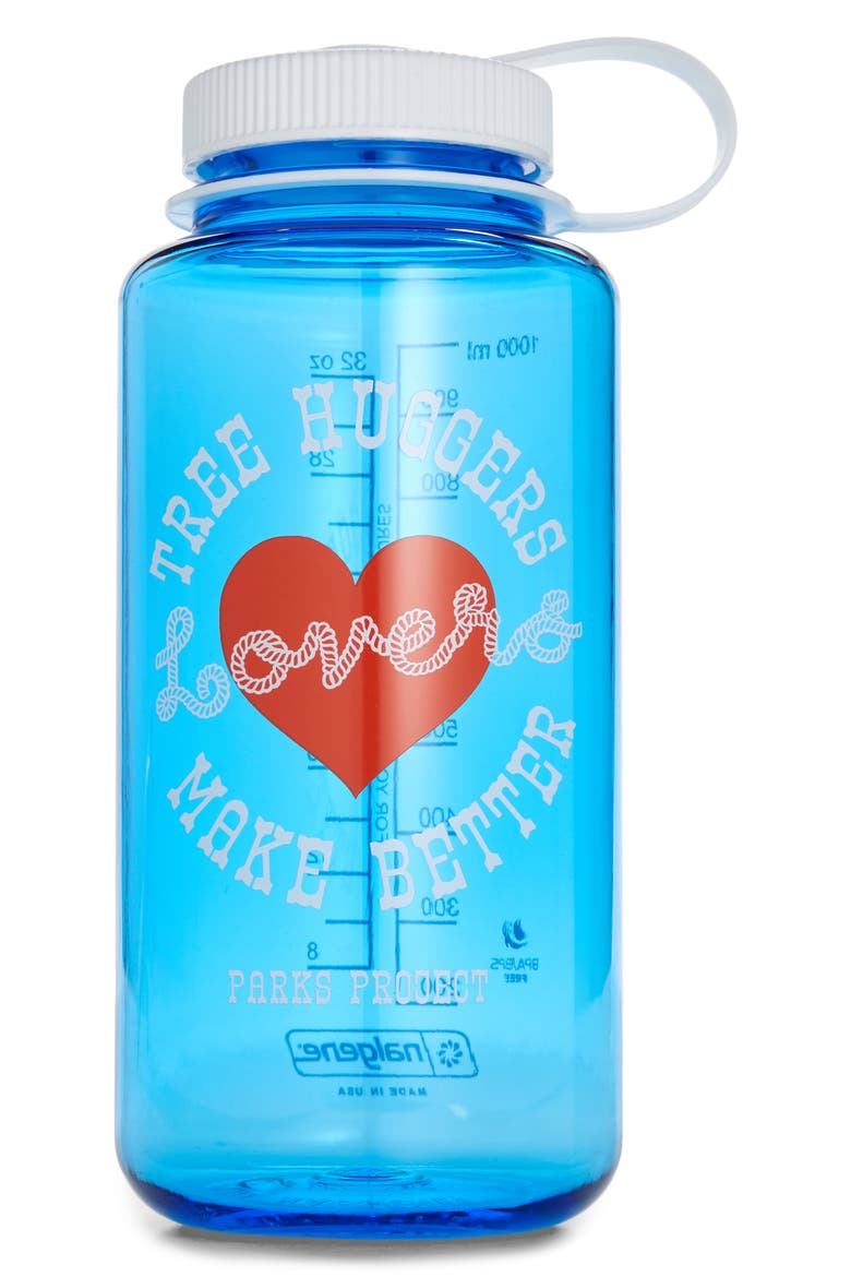 Tree Huggers Make Better Lovers Water Bottle, Main, color, MLT