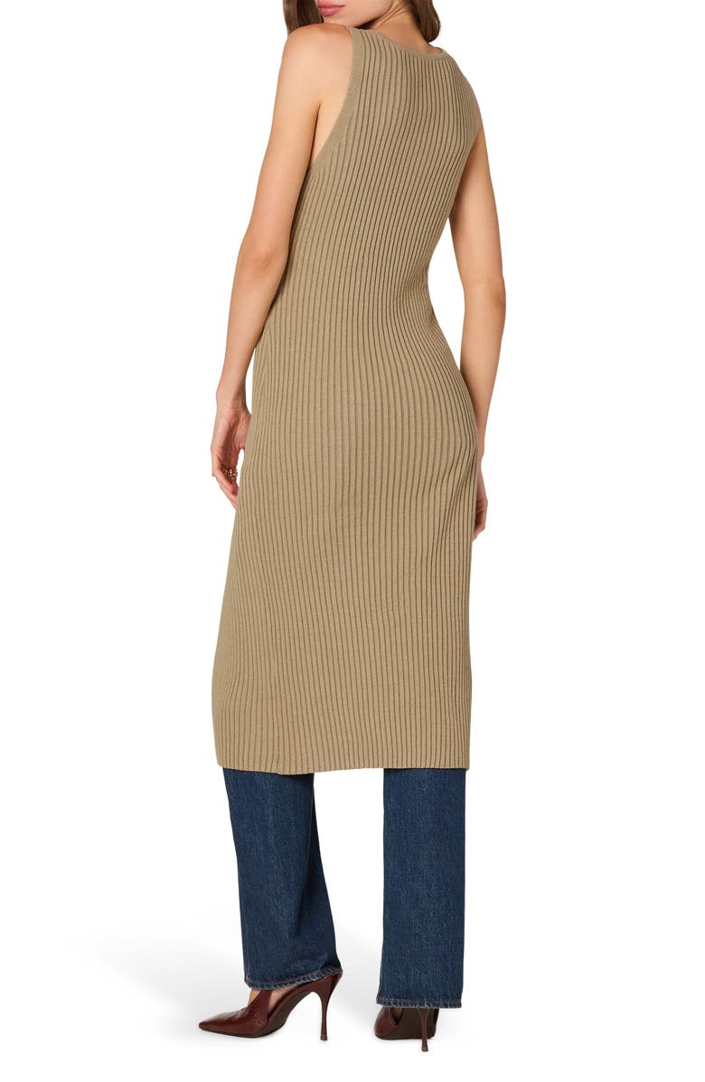 ASTR the Label Midi Sweater Dress, Alternate, color, Khaki