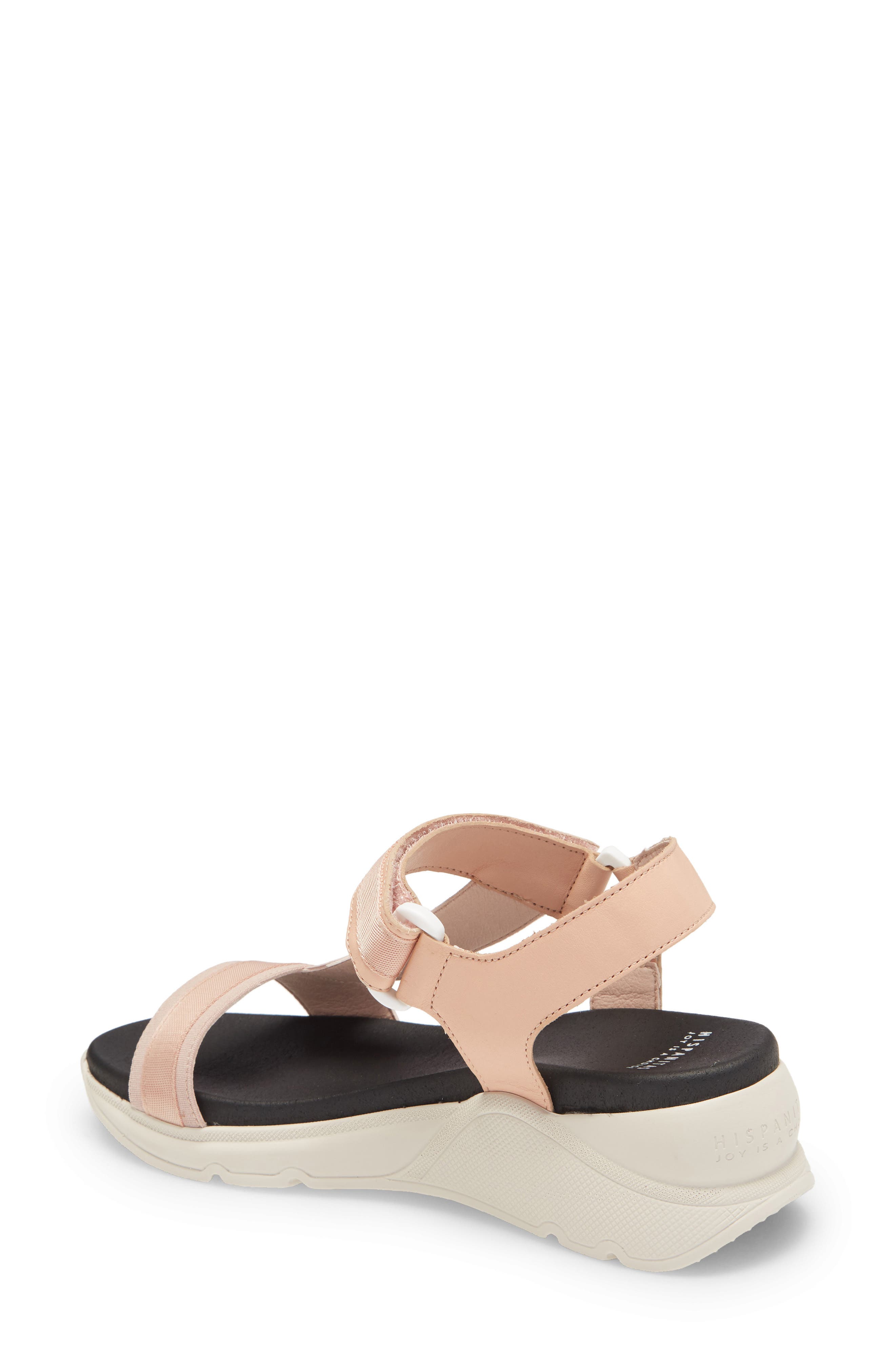Brenda Platform Wedge Sandal, Alternate, color, CAMEO/ CAMEO LEATHER