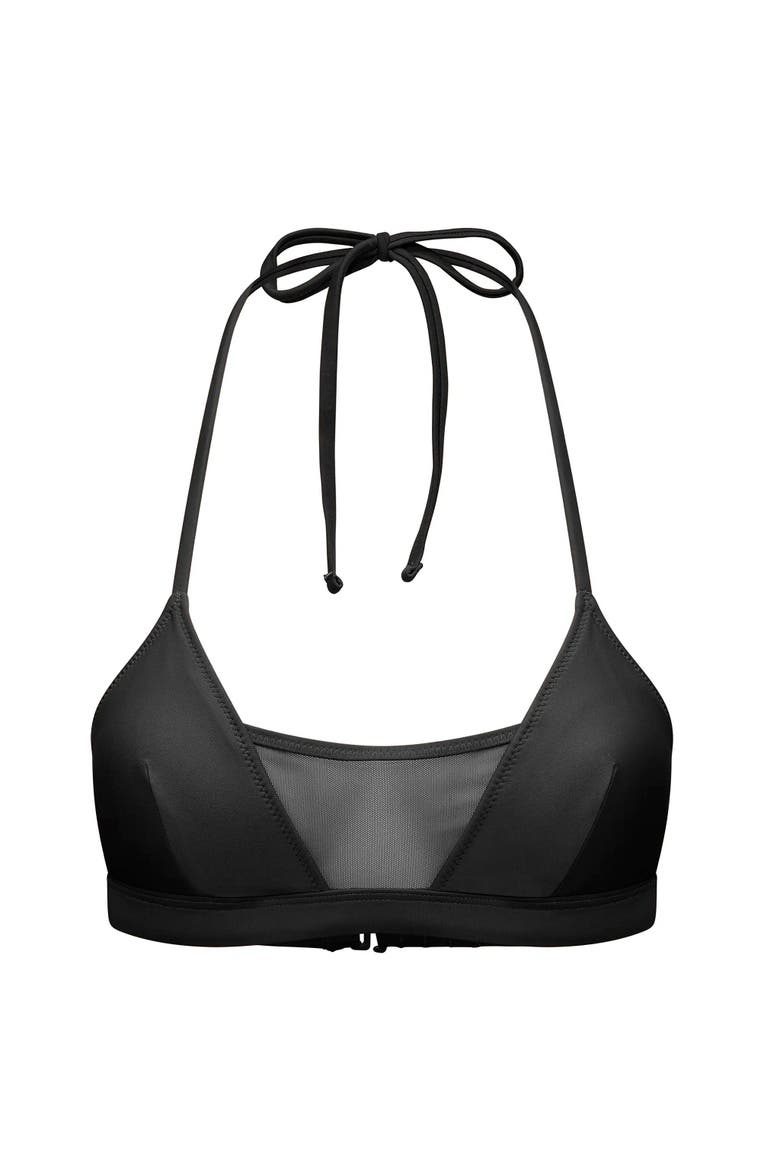 Terri Swimwear Bikini Top, Alternate, color, Black