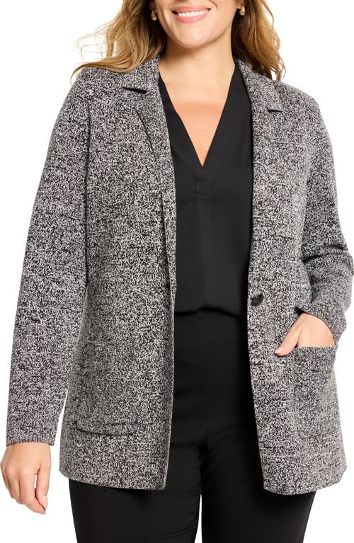 Nic + Zoe Nic+zoe Knit Blazer In Gray