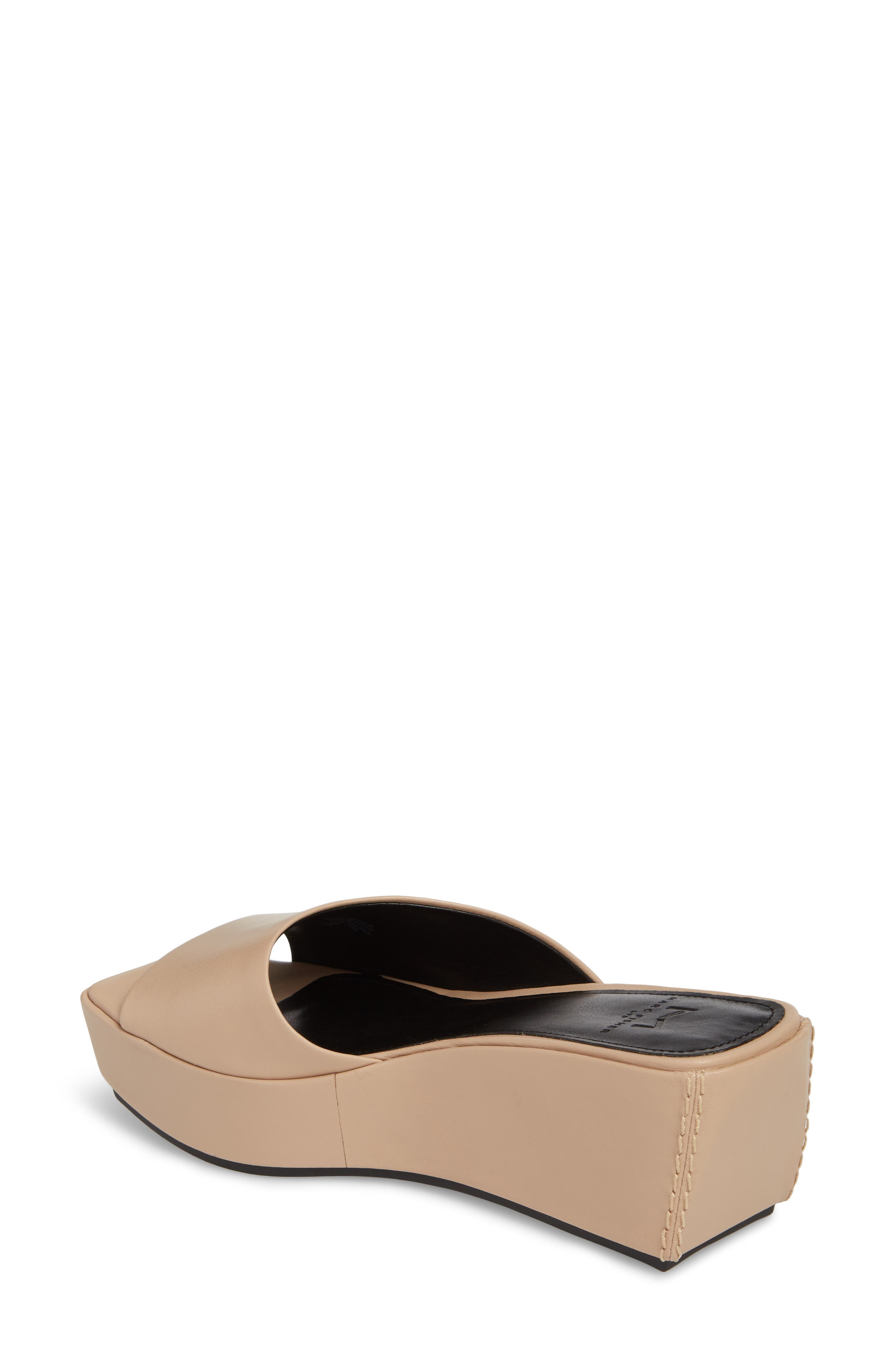 Yailyn Platform Slide Sandal, Alternate, color, TAN LEATHER